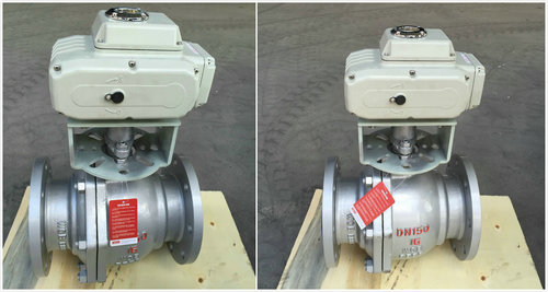 電動(dòng)鑄鋼球閥Q941F-16C，電動(dòng)鑄鋼法蘭球閥圖片