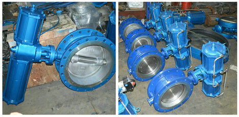 大口徑氣動硬密封蝶閥圖片